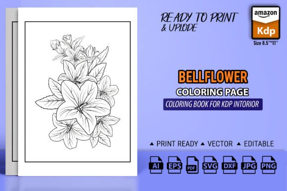 A Bellflower Bouquet SVG Perfect for Crafting & Premium Printable Products