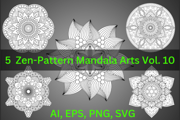 A Design Publisher Reviews Zentangl-Pattern Mandala Vol. 10 Graphics