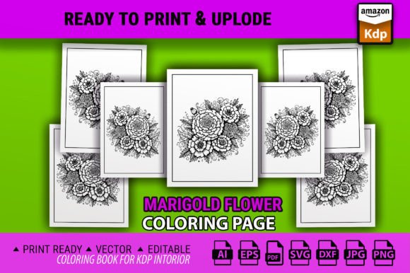 A Designer's Review of Marigold Flower Zentangle Graphics