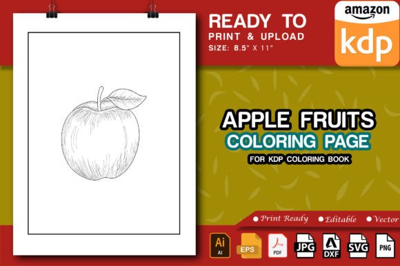 A Designer's Review of the Apple Fruits Coloring Page