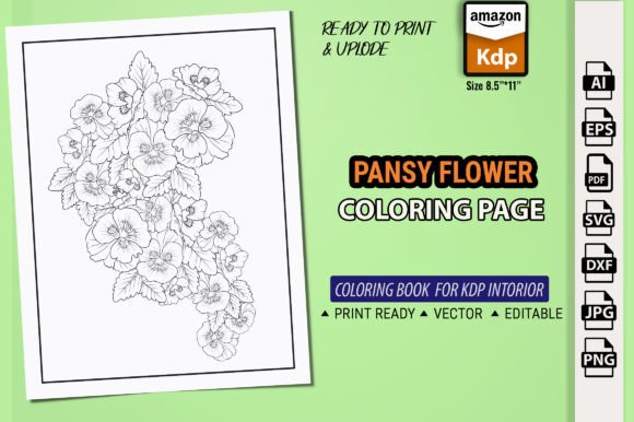 A Digital Publisher's Review of Printable Pansy Flower Graphics