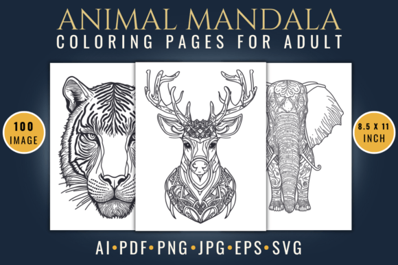 A Practical Review: 100 Animal Mandala Graphics for Branding