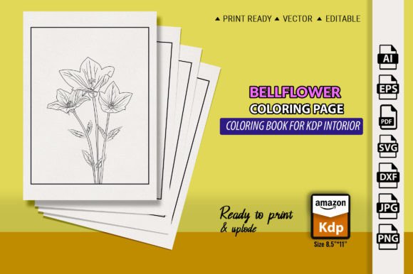 A Real-World Embroidery Review of Bellflower Drawing, Pencil Art Vector
