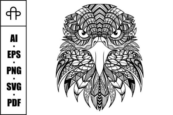 An Eagle Mandala for Editorial Graphics & Creative Content