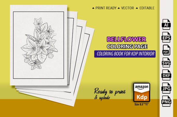 Bellflower Coloring Pages Graphics: A Brand Designer's Review