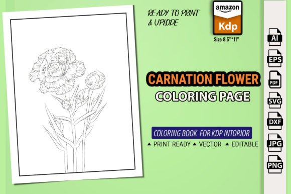 Carnation Flower Graphics: A Crafter's Honest Review for Coloring Pages