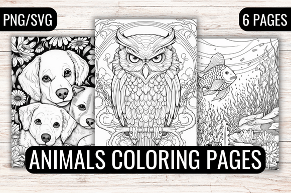Reviewing a Detailed Animal Coloring Pages Graphics Asset