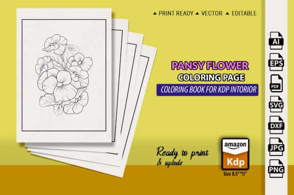 Reviewing a Simple Pansy Flower Graphic for Content Publishing